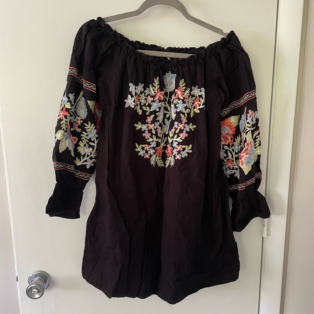 Free People dress with embroidered detail